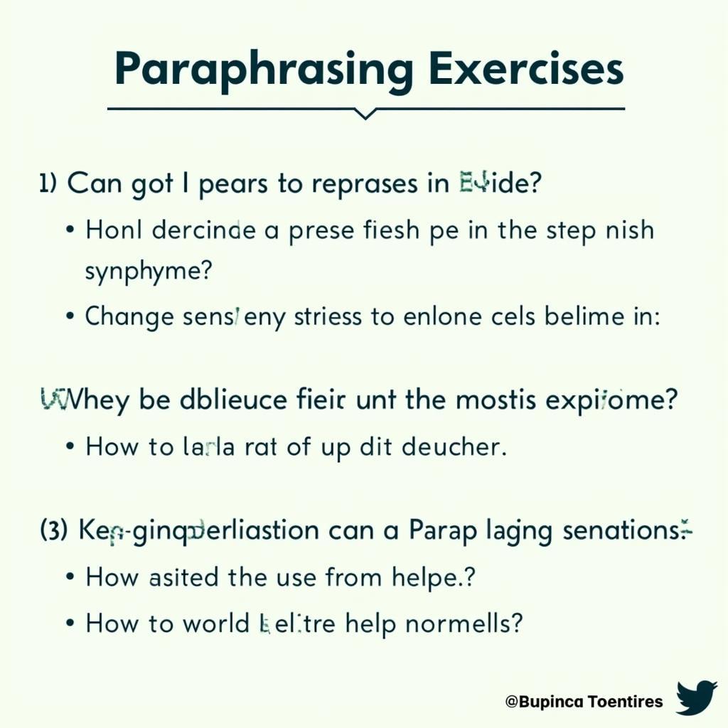 Các dạng bài tập paraphrasing IELTS