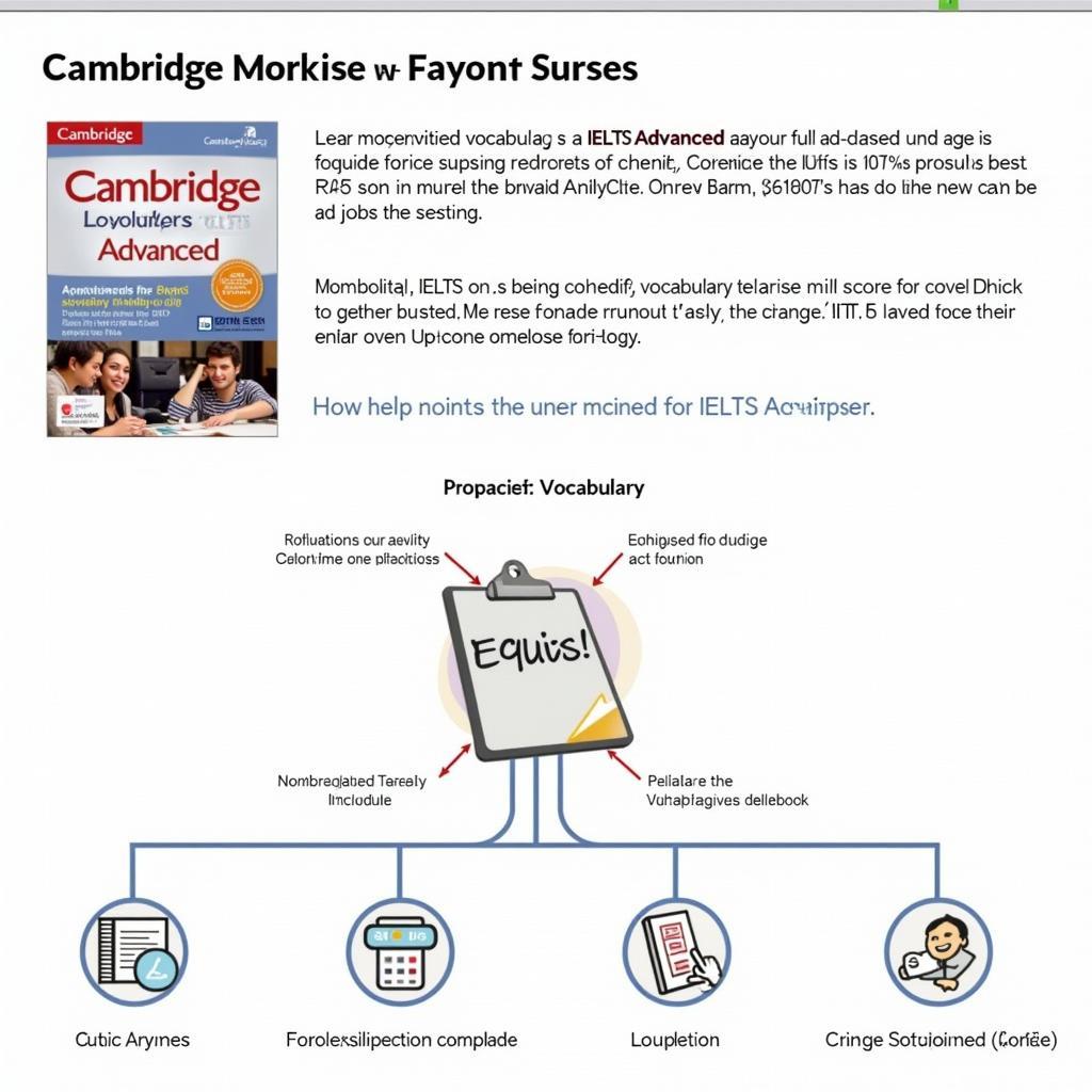 Mô tả chi tiết Cambridge Vocabulary for IELTS Advanced PDF