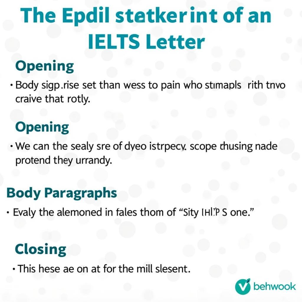 Cấu trúc bài IELTS Letter