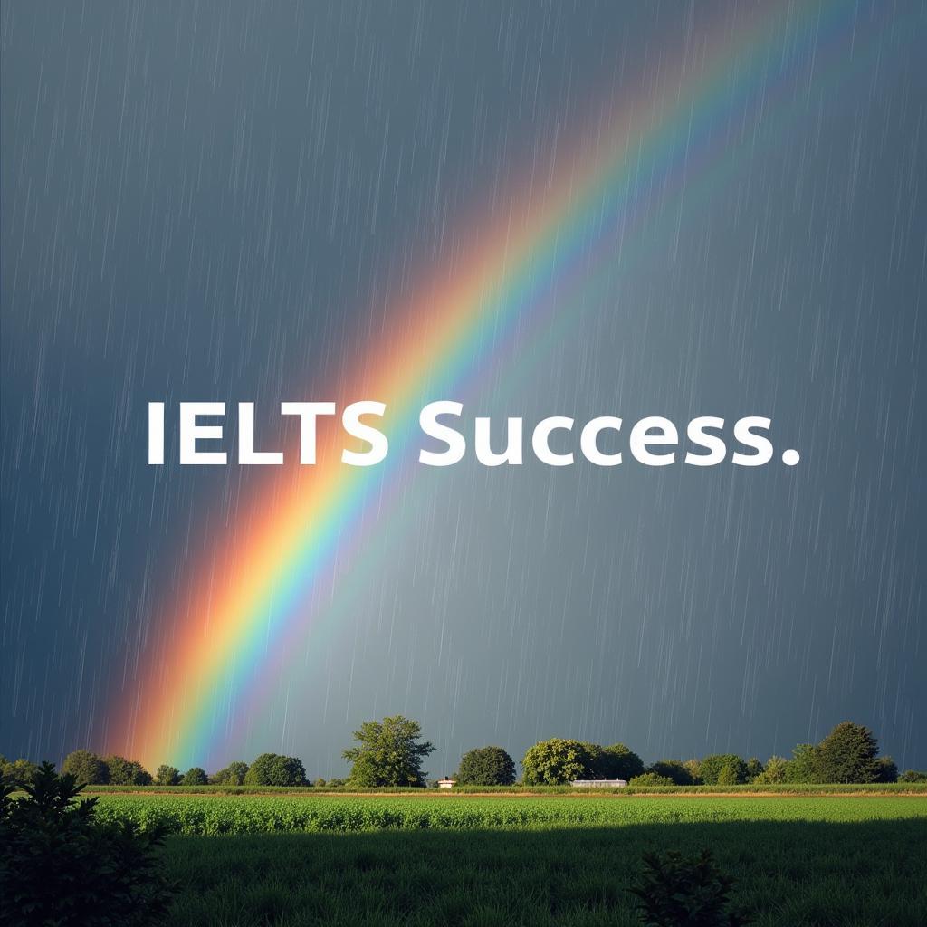 Cầu vồng sau mưa IELTS