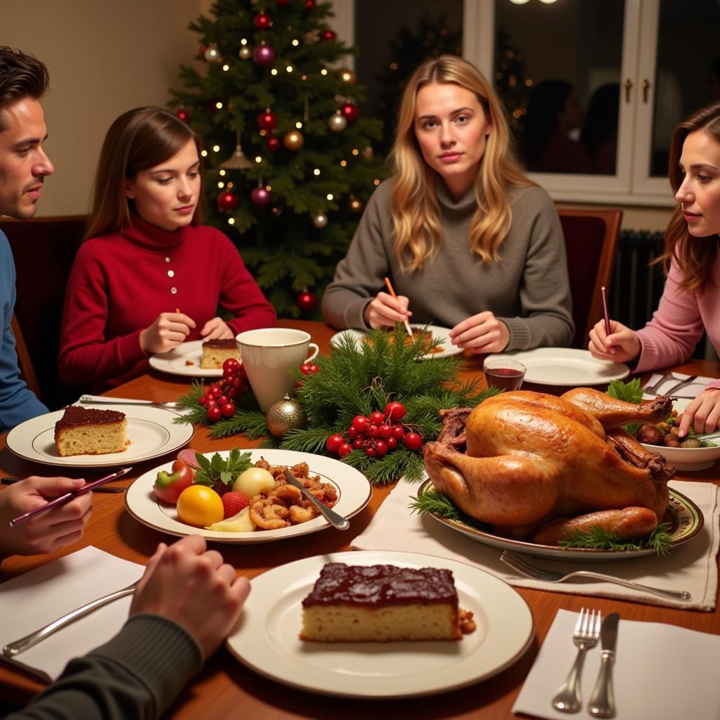 Bài tập luyện nghe Christmas Dinner IELTS Listening