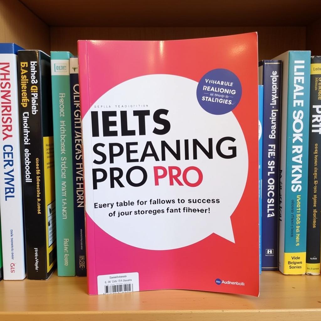 Cuốn sách IELTS Speaking Pro trên kệ sách