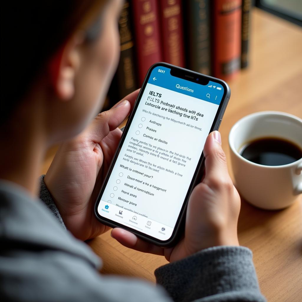 Học IELTS qua app trên điện thoại