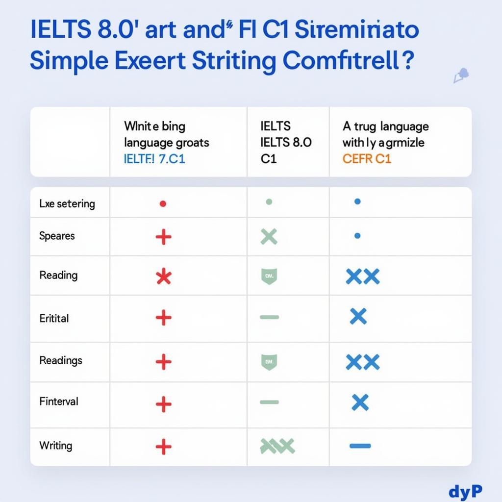 IELTS 8.0 tương đương CEFR C1