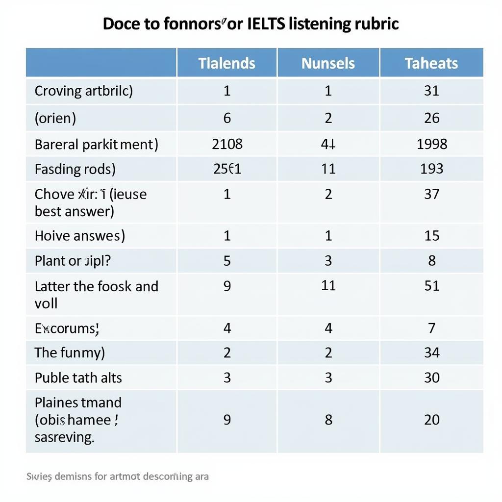 Bảng quy đổi điểm IELTS Listening chi tiết