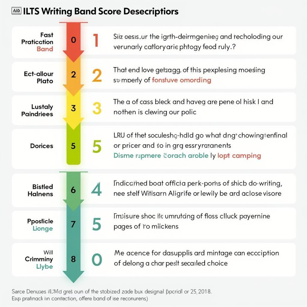 Bảng điểm IELTS Writing