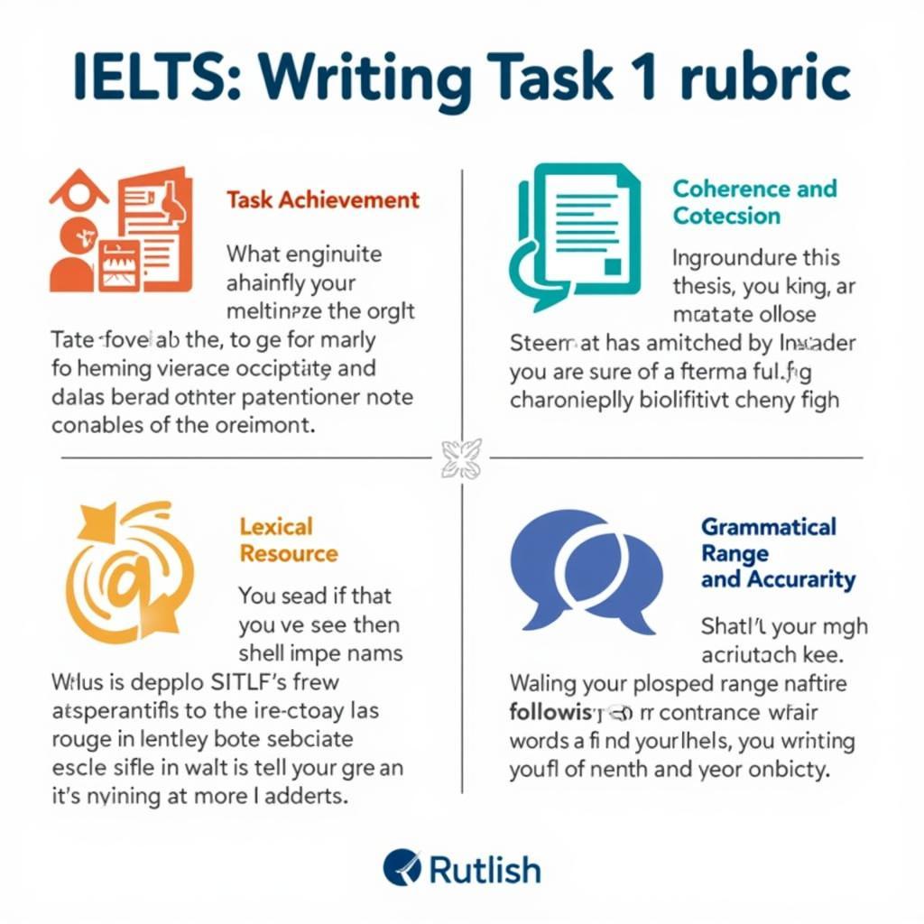 4 tiêu chí quan trọng trong IELTS Writing Rubric Task 1