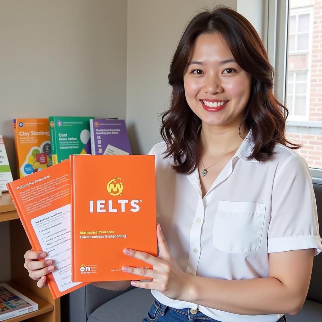 Lan Anh và cuốn sách IELTS