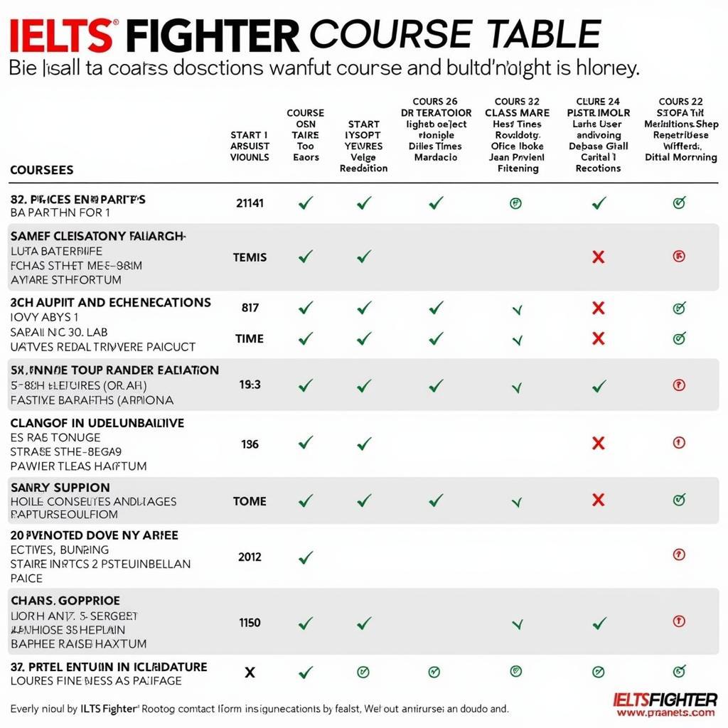 Lịch khai giảng IELTS Fighter các khóa học