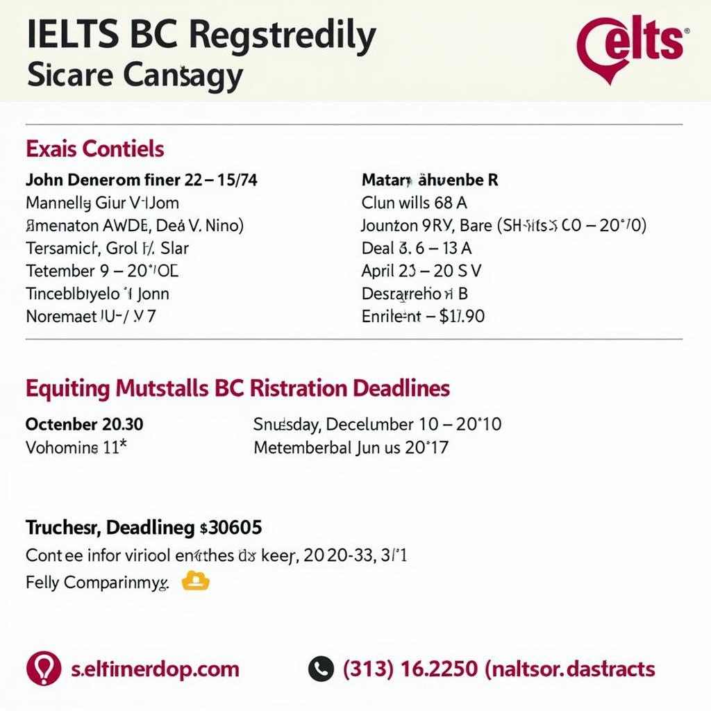 Lịch thi IELTS BC cập nhật mới nhất