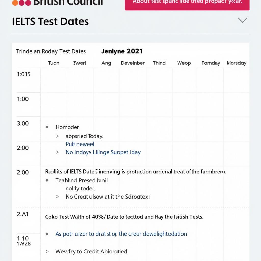 Lịch thi IELTS British Council và lưu ý