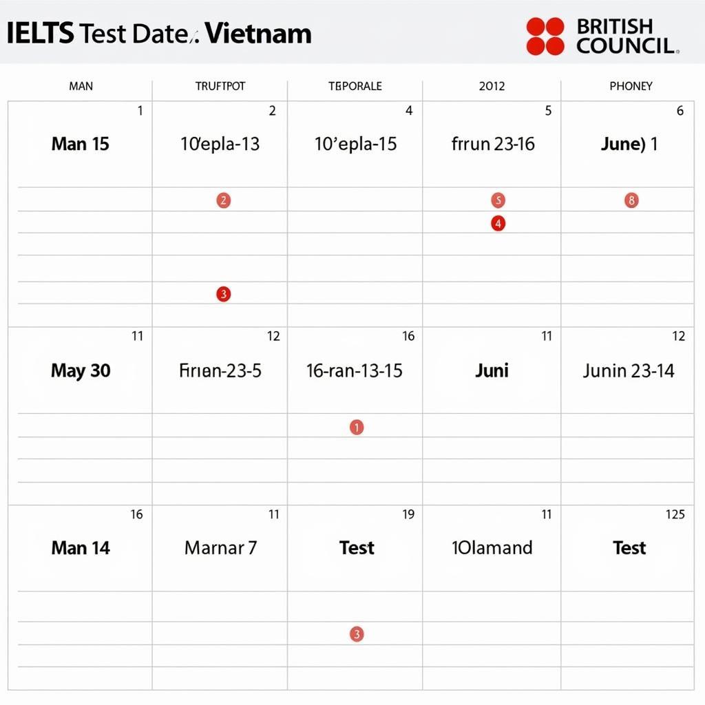 Lịch thi IELTS British Council Vietnam