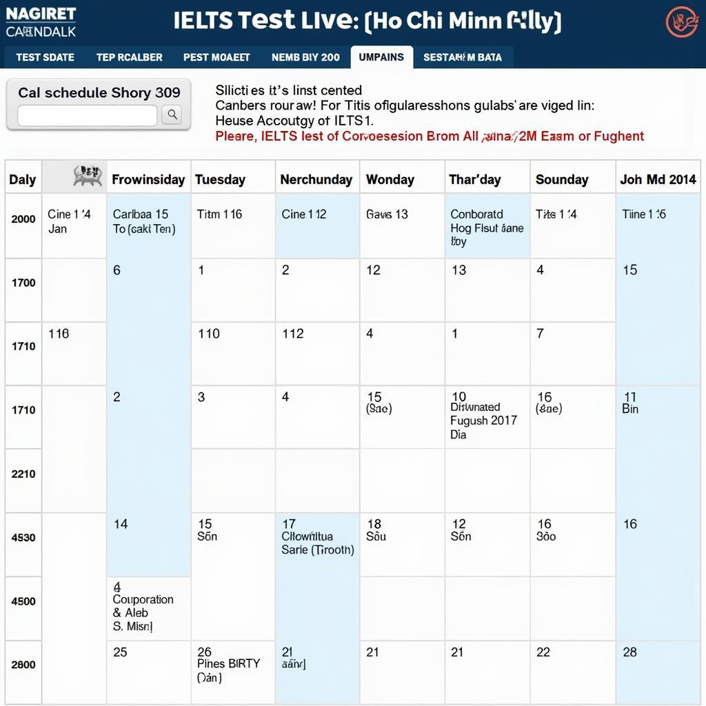 Lịch thi IELTS tại TPHCM