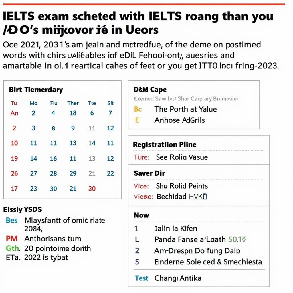 Lịch thi IELTS trong năm của IDP và British Council