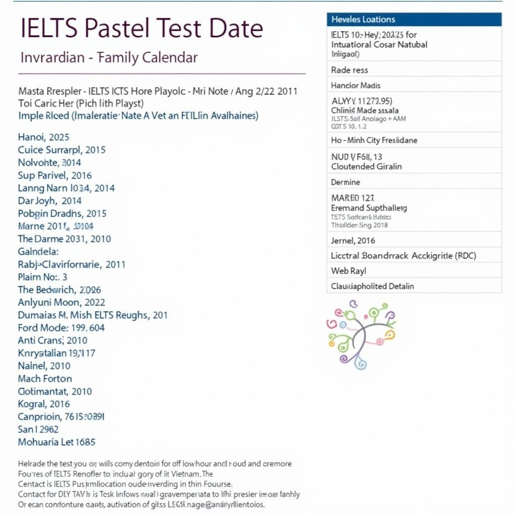 Lịch thi IELTS và địa điểm thi tại Việt Nam