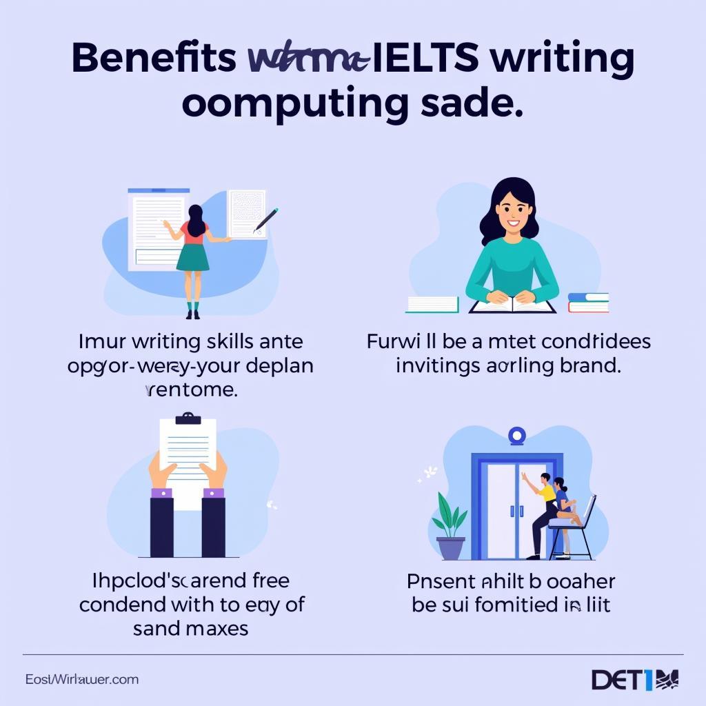 Lợi ích của việc sử dụng dịch vụ chấm bài IELTS Writing miễn phí là rất lớn, giúp bạn cải thiện kỹ năng viết và tự tin hơn trong kỳ thi.