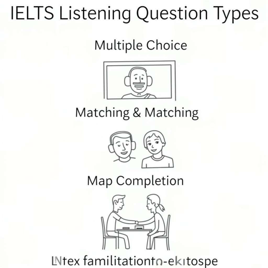 Luyện nghe IELTS với các dạng bài khác nhau