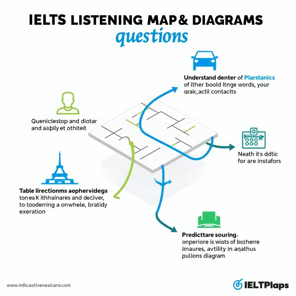 Mẹo làm bài IELTS Listening Maps Diagrams