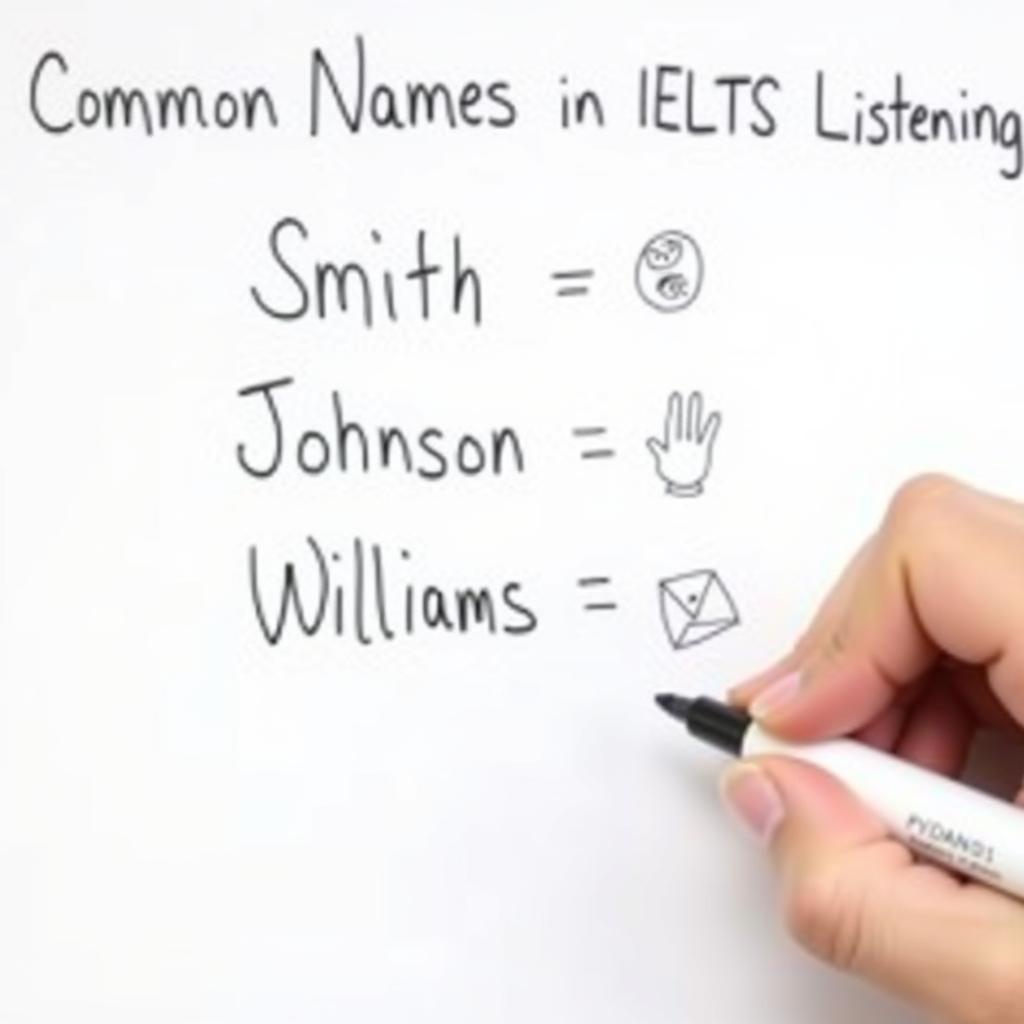 Những cái tên phổ biến trong bài thi IELTS Listening