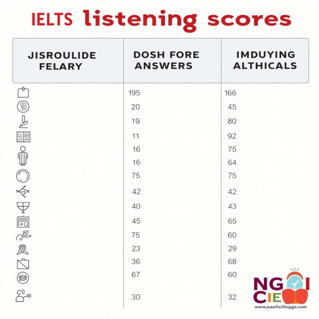 Quy đổi điểm Listening IELTS