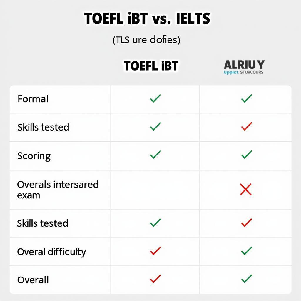 So sánh TOEFL iBT và IELTS