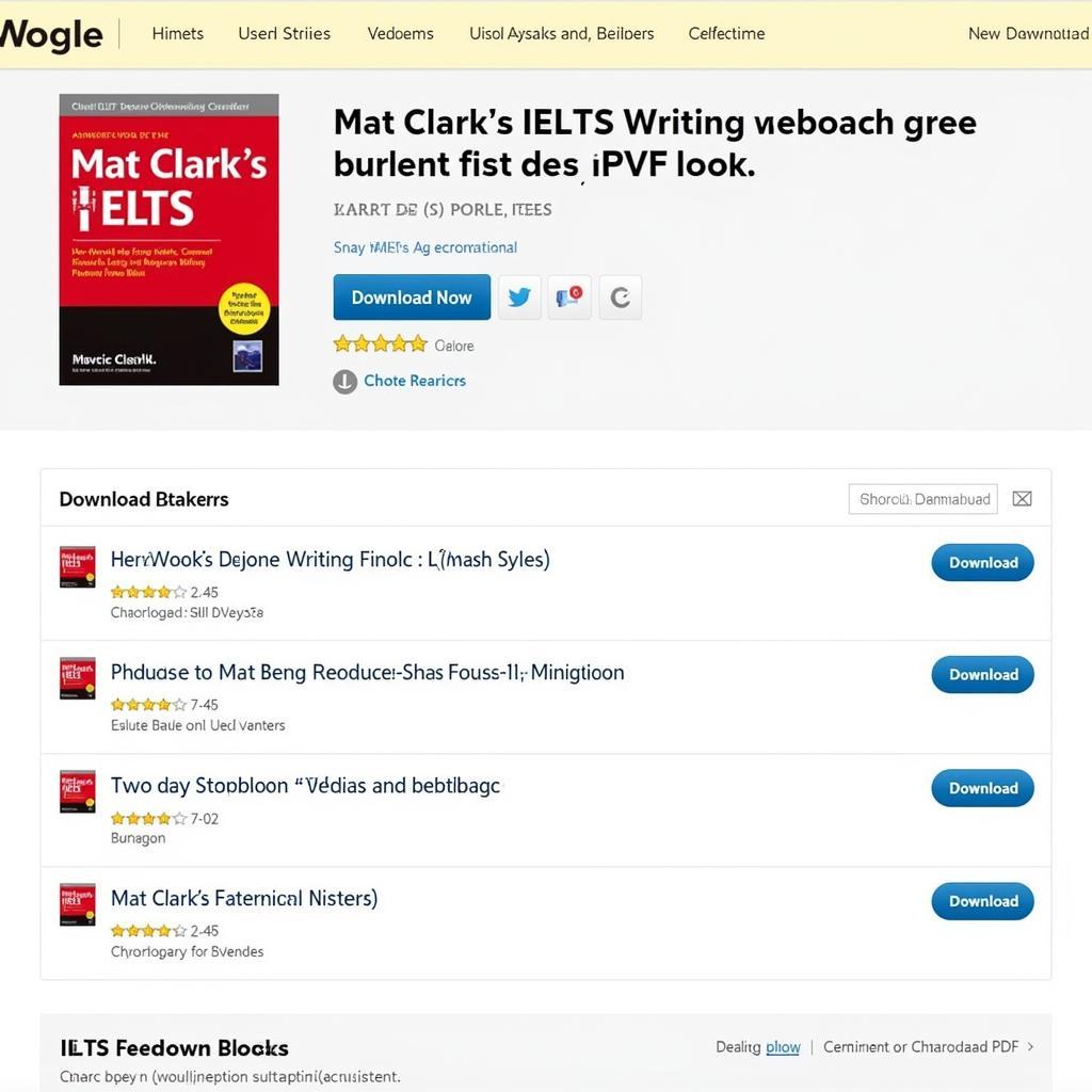 Hướng dẫn tải sách Mat Clark IELTS Writing PDF miễn phí