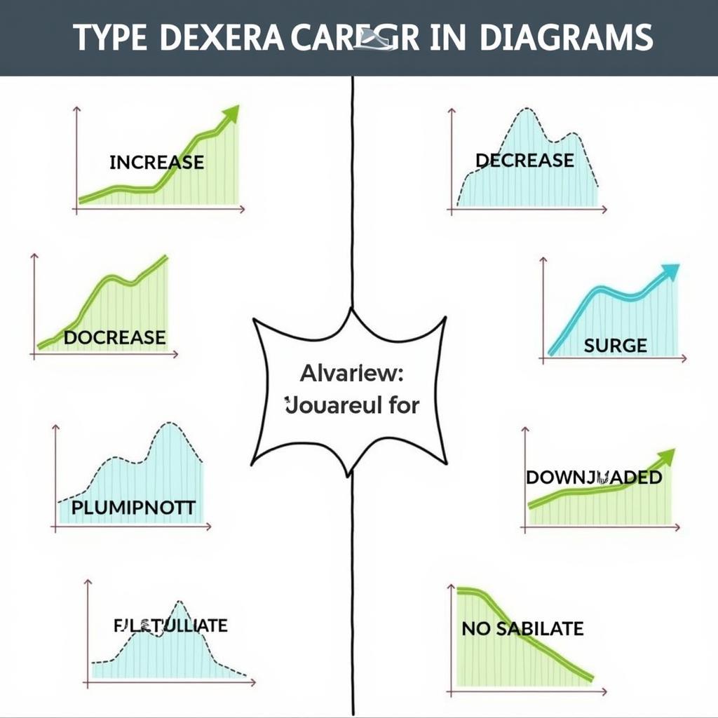 Từ vựng mô tả sự thay đổi trong Diagram