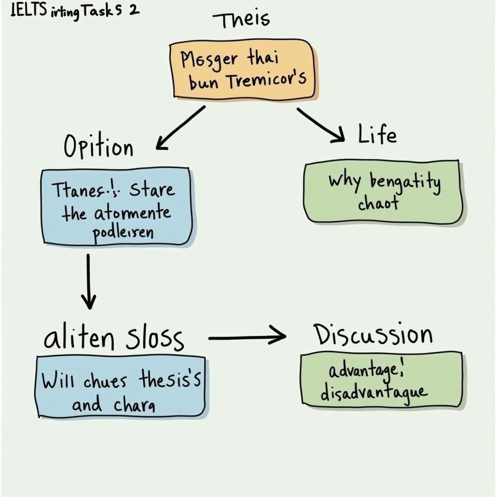 Ví dụ về cách viết thesis statement trong IELTS Writing Task 2